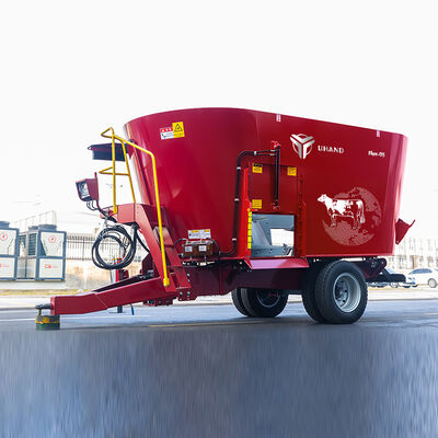 購入 5m3 垂直飼料ミキサーワゴン 小規模畜牧場用のNM400 鋼のモノブロックオーガー online manufacture