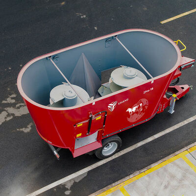 Купить 16 м3 Вместимость TMR Вертикальный смеситель с двумя шлифовками Высокая стабильность online manufacture