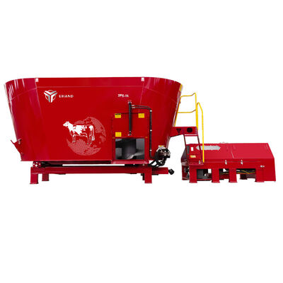 14m³ Volume Single Auger TMR Vertical Mixer Stationary TMR Mixer For Sheep