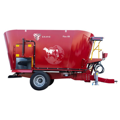 8m³ Capacity TMR Vertical Feed Mixer Wagon For Medium Livestock Ranches Anti Corrosion